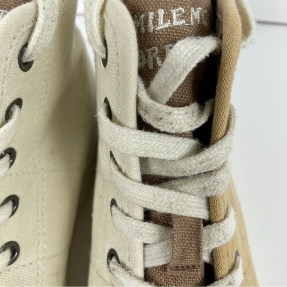 American Eagle Platform Smiley® Colorblock Embroidered High-Top Sneakers Sz 7 - Picture 6 of 16